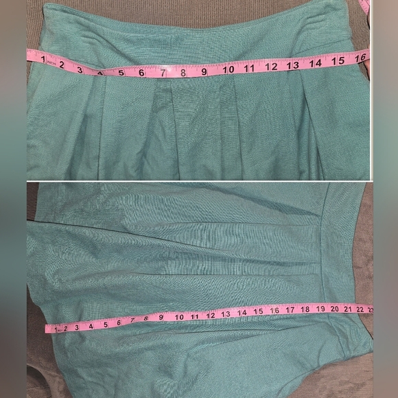 French Connection Seafoam Green Full Skirt with Pockets Women's Size 6 or M - Picture 7 of 7
